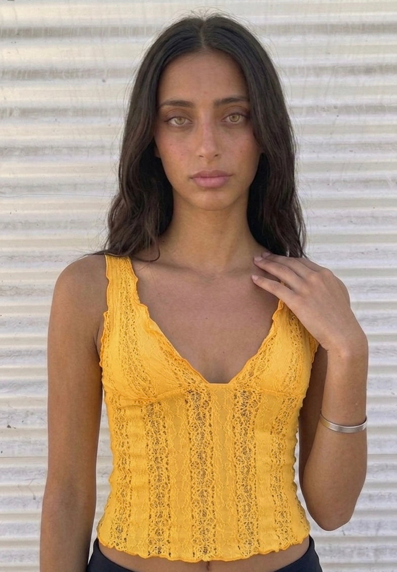 Lace V-Neck Tank Top