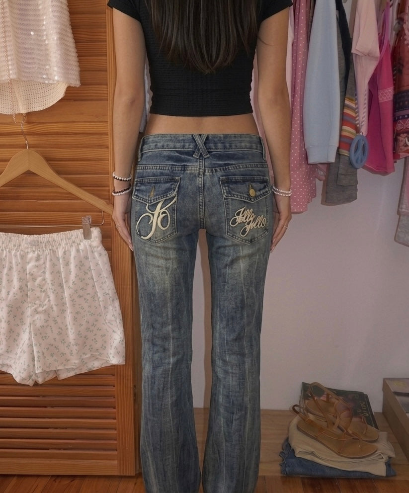 Low Rise Bootcut Jeans