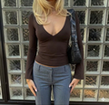 Minimalist V-neck Top